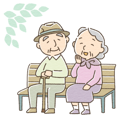 ベンチに座る高齢夫婦のイラスト.png
